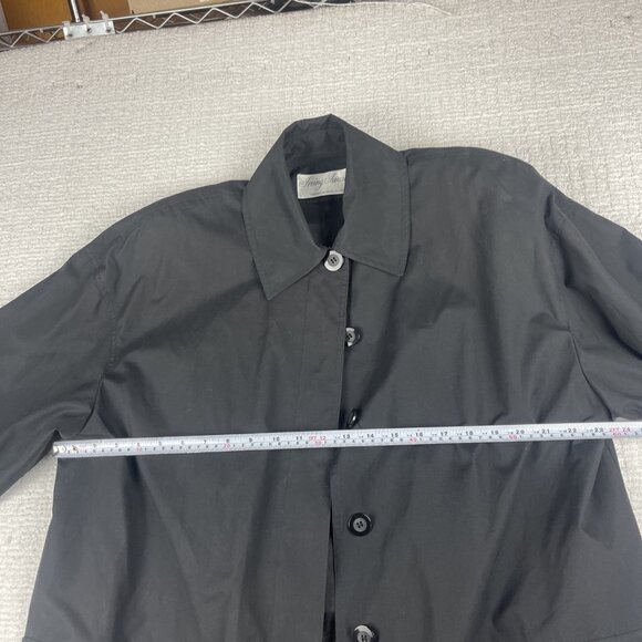 Vintage Irving Samuel Black Coat Button up Jacket Canada Made Women Sz S - Picture 8 of 15
